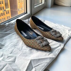 Manolo Blahnik Jacquard Hangisi - stunning and hard to find